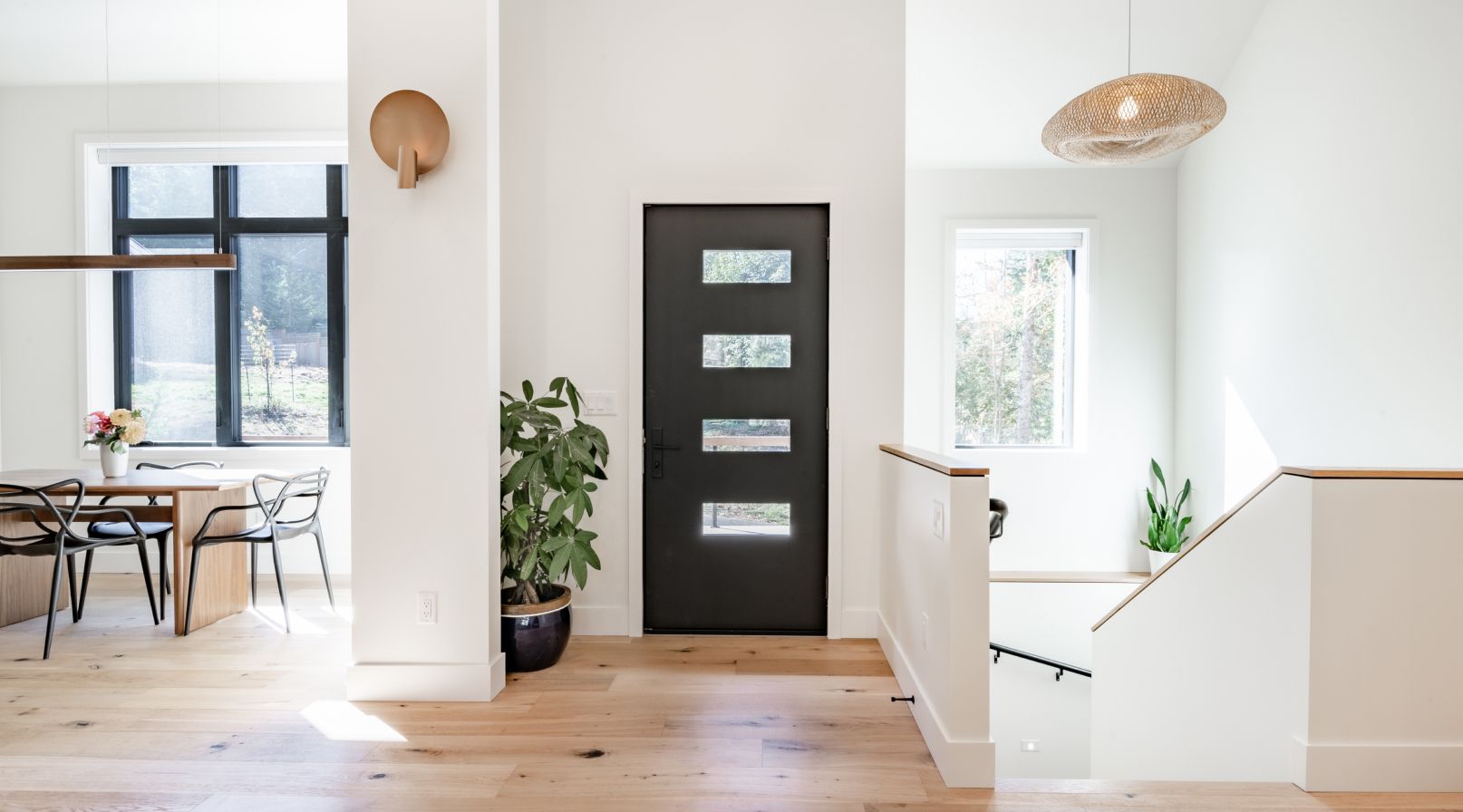 Eingangsbereich in einem modernen Einfamilienhaus